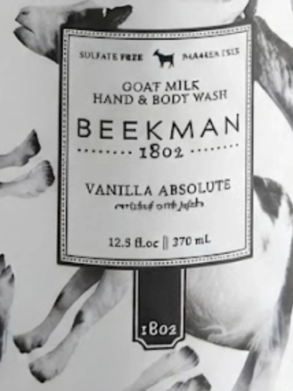 Beekman 1802 Vanilla Absolute Goat Milk Hand & Body Wash (Set of 2) NEW